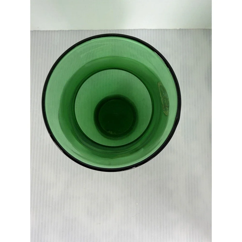 Vintage Anchor Hocking Emerald Forest Green Bud Vase 6.5